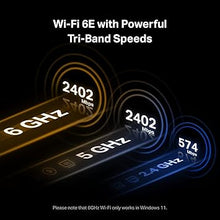 Load image into Gallery viewer, TP-Link WiFi 6E Intel AX210 AXE5400 PCIe WiFi Card for Desktop PC - (Archer TXE72E), Bluetooth 5.3, WPA3, 802.11axe Tri Band Wireless Adapter with MU-MIMO, OFDMA, Ultra-Low Latency, for Windows 10,11