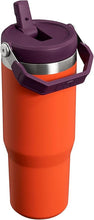 Load image into Gallery viewer, Stanley IceFlow Flip Straw Tumbler with Handle 30 oz | Twist On Lid and Flip Up Straw | Leak Resistant Water Bottle | Insulated Stainless Steel |BPA-Free | Tigerlily Plum