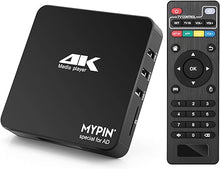 Load image into Gallery viewer, 4K@60hz MP4 Media Player Support 8TB HDD/ 256G USB Drive/SD Card with HDMI/AV Out for HDTV/PPT MKV AVI MP4 H.265-Support Advertising Subtitles/Timing, Networkable, Mouse&Keyboard Control