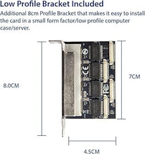 Load image into Gallery viewer, IO CREST 4 Ports Gigabit M.2 M+B Key Ethernet Card SI-PEX24092
