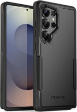 Load image into Gallery viewer, Poetic Neon Case for Samsung Galaxy S25 Ultra 5G, Dual Layer Heavy Duty Rugged Lightweight Slim Shockproof Protective Cover Phone Case, Black
