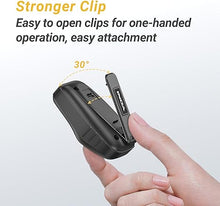 Load image into Gallery viewer, INGA Wearable Bluetooth Speaker, IP67 Waterproof Clip-on Mini Portable Speakers, Wireless Clip Speaker with Built-in Mic, Hands-Free Music and Calls for Work/Riding/Golf/Outdoor(Yellow)