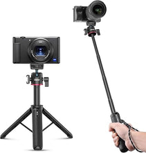 Load image into Gallery viewer, ULANZI MT-73 Extension Pole Tripod, Mini Selfie Stick Tripod Stand Handle Grip for Webcam Canon G7X Mark III Sony ZV-1 RX100 VII A6400 A6600 Cameras Vlogging