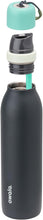 Load image into Gallery viewer, Owala FreeSip Twist Insulated Stainless Steel Water Bottle with Straw for Sports and Travel, BPA-Free, 24-oz, Blue/Grey (Foggy Tide)