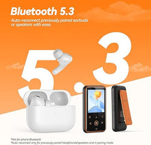 Load image into Gallery viewer, AGPTEK 64GB MP3 Player with Clip, 1.8 inch Bluetooth 5.3 Music Player with FM Radio, Voice Recorder for Sport Running, Supports up to 128GB TF Card, Model: M2, Orange