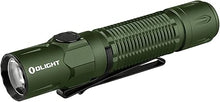 Load image into Gallery viewer, OLIGHT Warrior 3S 2300 Lumens Rechargeable Tactical Flashlight, Compact Dual-Switches LED Bright Light with Proximity Sensor, Powered by Customized Battery for Emergency, EDC and Searching (OD Green)