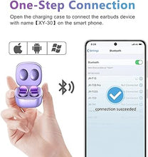 Load image into Gallery viewer, ELOVEN Wireless Earbuds Deep Bass Stereo Sound Bluetooth Earbuds 120H True Wireless Headphones with Ear Caps (S/M/L) for Samsung S24/S23/S22/S21 Ultra Z Flip 5/4/3/Fold 5/4 A53 iPhone 16/15/14 Purple