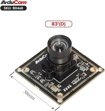 Load image into Gallery viewer, Arducam 1080P USB Camera Module, Low Light Low Distortion Lightburn Camera, 2MP CMOS IMX323 Mini UVC USB2.0 Webcam Board with 83°(D) M12 Lens, 3.3ft/1m Cable for Windows, Linux, Android, and Mac OS