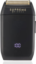 Load image into Gallery viewer, Supreme Trimmer Crunch Mens Foil Shaver STF602 | 150 Minute Run Time Men's Electric Razor | Waterproof Shaver for Short Hair or Stubble, Barber Use | Black