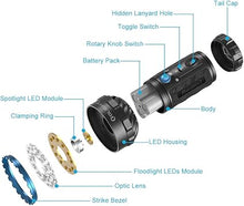 Load image into Gallery viewer, OLIGHT Marauder 2 Rechargeable Handheld Flashlight 14,000 Lumens Ultra Bright Flashlight with 3X Build-in Battery Pack for Home, Outdoors, Emergency Use