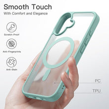 Load image into Gallery viewer, JETech Magnetic Case for iPhone 16 Plus 6.7-Inch Compatible with MagSafe, Translucent Matte Back Slim Shockproof Phone Cover (Teal)