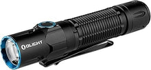 Load image into Gallery viewer, OLIGHT Warrior 3S 2300 Lumens Rechargeable Tactical Flashlight, Compact Dual-Switches LED Bright Light with Proximity Sensor, Powered by Customized Battery for Emergency, EDC and Searching (Black)