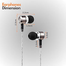Load image into Gallery viewer, Sephia SP3060 Wired Headphones, HD Bass Driven Audio, Lightweight Aluminum Wired in Ear Earbud Headphones, S/M/L Ear Bud Tips, Earphone Case, 3.5mm Tangle-Free Cord, No Mic