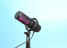 Load image into Gallery viewer, MANHATTAN RGB USB Gaming Mic, Noise Cancelling Condenser Microphone for PC, PS4, PS5 and Mac, Anti-Vibration Shock Mount, Gaming, Streaming, Podcasts, Twitch, YouTube, Discord - 102674