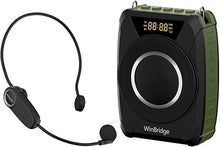 Load image into Gallery viewer, Bluetooth 5.0 Voice Amplifier with UHF Wireless Microphone Headset, Waterproof Personal Speaker & Mic System, 20W Powerful Portable Megaphone PA System for Teachers, Indoor & Outdoor Use (M802)