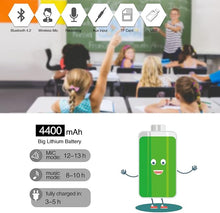 Load image into Gallery viewer, Wireless Voice Amplifier Bluetooth Headset Mic, 18W IPX5 Waterproof Microphone and Speaker Set, Personal Mic for Speaking, Rechargeable Megaphone Portable Pa System for Teachers