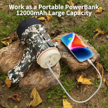 Load image into Gallery viewer, BUYSIGHT Rechargeable Spotlight Flashlight,1500 lumens Hand held Spotlight Waterproof Flashlight Hunting Lamp with red Filter (Camouflage Green)