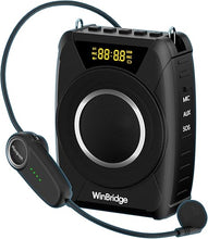Load image into Gallery viewer, Powerful Portable Voice Amplifier with Bluetooth5.0, Recording and UHF Wireless Microphone Headset - 20W Speaker System for Teachers, Singers, Coaches