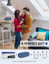 Load image into Gallery viewer, LENRUE Bluetooth Speaker, Wireless Portable Speaker with Loud Stereo Sound, Rich Bass, 12-Hour Playtime, Built-in Mic. Perfect for iPhone, Samsung and More (Blue)