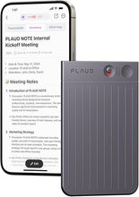 Load image into Gallery viewer, AI Voice Recorder, PLAUD Note Voice Recorder w/Case, App Control, Transcribe & Summarize with AI Technology, Support 112 Languages, 64GB Memory, Audio Recorder for Lectures, Meetings, Calls, Black