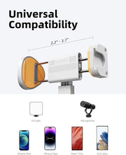 Load image into Gallery viewer, TODI 63" Phone Tripod, Tripod for iPhone & Selfie Stick Tripod with Remote, Phone Tripod Stand for Video Recording, Travel Tripod for Cell Phone Tripod, Compatible with iPhone 15/14/13/Android (White)