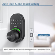 Load image into Gallery viewer, Keypad Smart Door Knob Lock, Yamiry Keyless Entry Door Lock for Front Door, Digital Keypad Door Lock with Handle, Electronic Code Door Knob, Auto Lock
