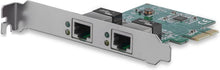 Load image into Gallery viewer, StarTech.com Dual Port PCIe Network Card - Low Profile - RJ45 Port - Realtek RTL8111H Chipset - Ethernet Network Card - Dual Port Gigabit NIC (ST1000SPEXD4)