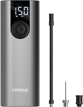 Load image into Gallery viewer, CYCPLUS Bicycle Pump Portable Car Tire Pump,Max 150 PSI, Auto Shut-Off Air Pump with Presta and Schrader Valves Smart Air Inflator Mini Air Compressor for Car Bicycle Motorcycle and Balls