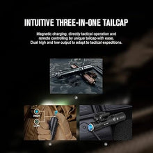 Load image into Gallery viewer, OLIGHT Odin 2000 Lumens Picatinny Rail Mounted Rechargeable Tactical Flashlight with Remote Pressure Switch, 300 Meters Beam Distance, Powered by Battery(Black)