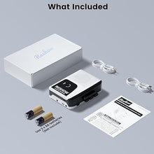 Load image into Gallery viewer, Reshow Portable Walkman Cassette Tape Player with Built-in Speaker and Headphone Jack, USB C Cassette to MP3 Converter, Reverse Recording to Tape, Cassette Tape Recorder, Full Stereo Sound-White