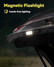 Load image into Gallery viewer, HOTO Emergency Flashlight Rechargeable, Magnetic LED Flashlight High Lumens with Window Glass Breaker Seatbelt Cutter, Zoomable Car Work Flash Light for Car Repair, Camping, Emergency
