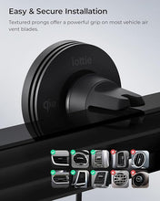 Load image into Gallery viewer, iOttie Velox Qi2 Mini Wireless Charging Car Mount - MagSafe Compatible Air Vent Phone Mount with 15W Charging for Qi2-enabled Smartphones Including iPhone 12, 13, 14, 15 and 16. Car Charger Included.