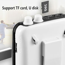 Load image into Gallery viewer, Portable Voice Amplifier for Teachers, 2400mAh Rechargeable Personal Amplifier PA System Headset for Speaking Microphone for Teachers,Tour Guides, Coaches, Classroom, Singing Yoga(Black)