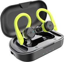 Load image into Gallery viewer, APEKX Bluetooth Headphones True Wireless Earbuds with Charging Case IPX7 Waterproof Stereo Sound Earphones Built-in Mic in-Ear Headsets Deep Bass for Sport Running Green