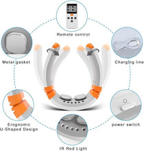 Load image into Gallery viewer, Neck Massager Heated Neck Massage Therapy 9 Modes 50 Levels Portable Deep Tissue Trigger Point Massager Cordless Intelligent Massager for Neck Pain(FSA or HSA Eligible)