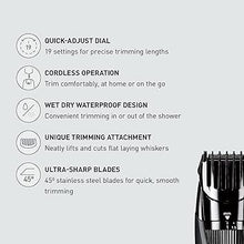 Load image into Gallery viewer, Panasonic Cordless Men's Beard Trimmer With Precision Dial, Adjustable 19 Length Setting, Rechargeable Battery, Washable - ER-GB42-K (Black)