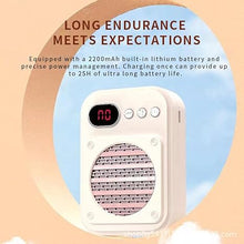 Load image into Gallery viewer, Portable Voice Amplifier,Bluetooth Rechargeable Personal Voice Amplifier with UHF Wireless Microphone Headset, PA System Speaker Power Amplifiers for Teachers/Meeting/Tour Guide (S25 Wireless Beige)