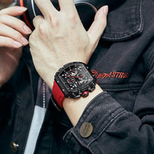 Load image into Gallery viewer, AIMES Watch Wristwatch for Men Fashion Casual Cool Big Dial Watch Luminous Waterproof Sport Analog Quartz Business Mens Watches Silicon Strap Dress Watch