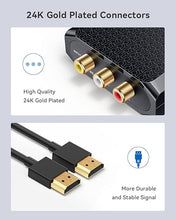 Load image into Gallery viewer, WENTER RCA to HDMI Converter, 1080P AV to HDMI Converter, Mini Composite CVBS Audio Video Adapter Supports PAL/NTSC for VCR/VHS/Xbox/PS3/STB/N64/Wii/TV/PC/Blue-Ray DVD Players