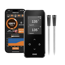 Load image into Gallery viewer, Wireless Bluetooth Meat Thermometer with 2 Ultra-Thin Probes, Smart Digital Food Thermometer 600FT Remote Range, Standalone Smart Base for Grill Smoker Roast Oven, Cooking Gifts