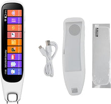 Load image into Gallery viewer, Translation Pen Scanner, Text to Speech Device, OCR Digital Pen Reader, Exam Reading Pen for Students, Dyslexia, Wireless Language Translator for Travelers & International Business Personnel (White)