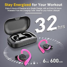 Load image into Gallery viewer, APEKX Bluetooth Headphones True Wireless Earbuds with Charging Case IPX7 Waterproof Stereo Sound Earphones Built-in Mic in-Ear Headsets Deep Bass for Sport Running Red