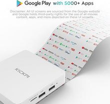 Load image into Gallery viewer, Android 11.0 TV Box, KP1 Google Certified TV Box(4K) 2GB RAM 32GB ROM with Voice Search- Support Chromecast and Dolby Audio, Bluetooth5.0 Smart Box 2024(White)