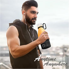 Load image into Gallery viewer, Portable Blender, MIAOKE 6 Blades Juicer Cup for Juice Shakes and Smoothies 350ml Mini Blender with Led Display Usb Rechargeable,3000Mah Rechargeable Battery, for Home Sports Outdoors Travel-Black