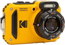 Load image into Gallery viewer, KODAK PIXPRO WPZ2 Rugged Waterproof Shockproof Dustproof WiFi Digital Camera 16MP 4X Optical Zoom 1080P Full HD Video Vlogging Camera 2.7" LCD (Yellow)