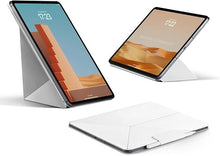 Load image into Gallery viewer, PITAKA iPad Pro 12.9 Case, Compatible with iPad Air 13 Inch (M2) & iPad Pro 12.9 (3-6th Gen) 2022/2021/2020/2018, Lightweight Portrait/Landscape Magnetic Case with 4 Standing Angles - White
