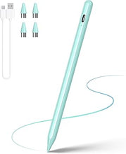 Load image into Gallery viewer, Stylus Pens for Touch Screen, DRYMOKINI Stylist Pen Compatible for Android and iOS Tablet/Phones, Rechargeable Universal Stylus Pencil Compatible for A-pple/i-Pad/Phone Tablet, Light Blue