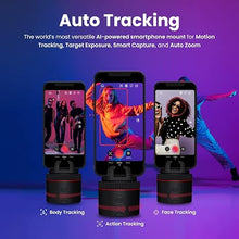 Load image into Gallery viewer, Pivo Influencer Auto Tracking Phone Holder, Content Creator Essentials, Face & Body Tracker, 360° Rotation for Video Recording, Vlogging, Streaming