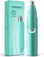 Load image into Gallery viewer, ZORAMI Rechargeable Ear and Nose Hair Trimmer - 2024 Professional Painless Eyebrow & Facial Hair Trimmer for Men Women, Powerful Motor and Dual-Edge Blades for Smoother Cutting Mint Green