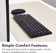 Load image into Gallery viewer, Macally Small Wireless Keyboard and Mouse Combo for PC - an Essential Work Duo - 2.4G - 78 Compact Key Cordless Mouse and Keyboard Combo with Mini Body and Quiet Click